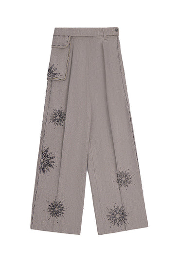 HAND CRAFTED PATTERNED DOT TROUSERS (Women)